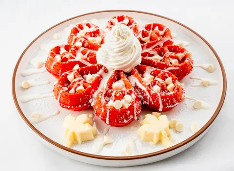 Red Velvet Belgian Waffle