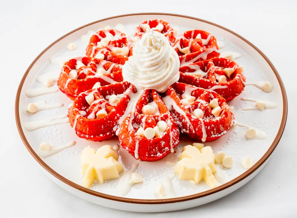 Red Velvet Belgian Waffle