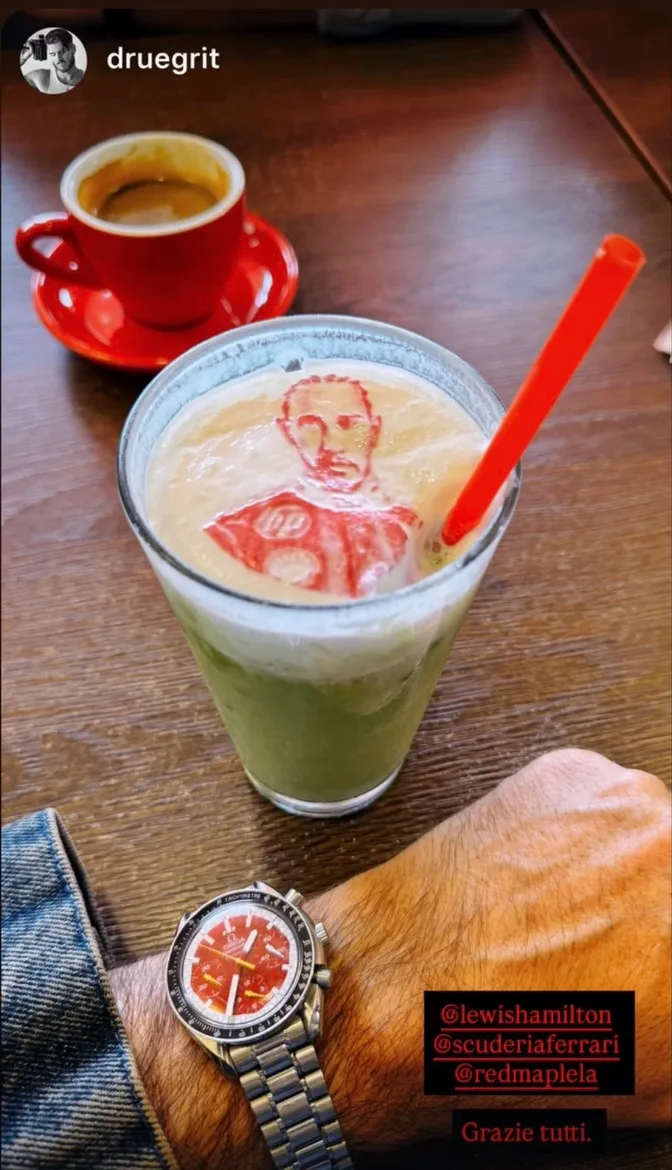 Matcha Latte with an Image