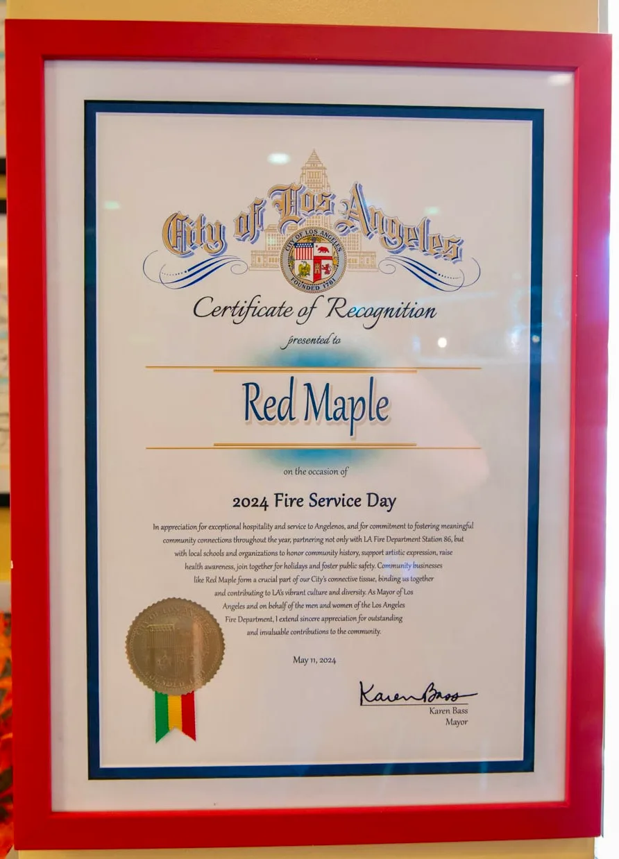 City of LA Recognition