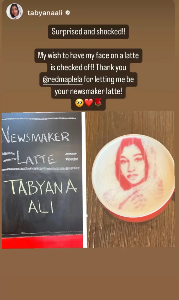 Tabyana Ali - Newsmaker Latte